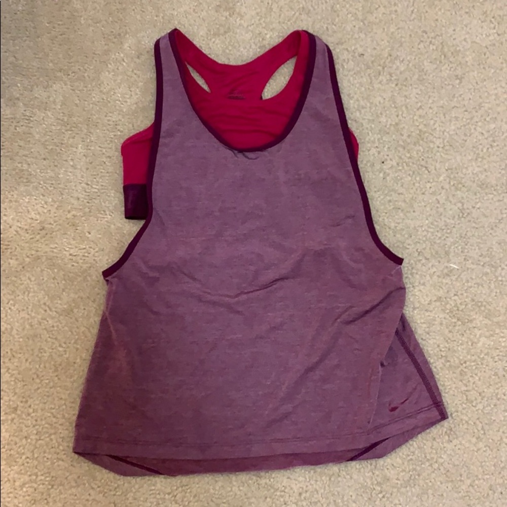 Nike Dri Fit Training top with built-in bra